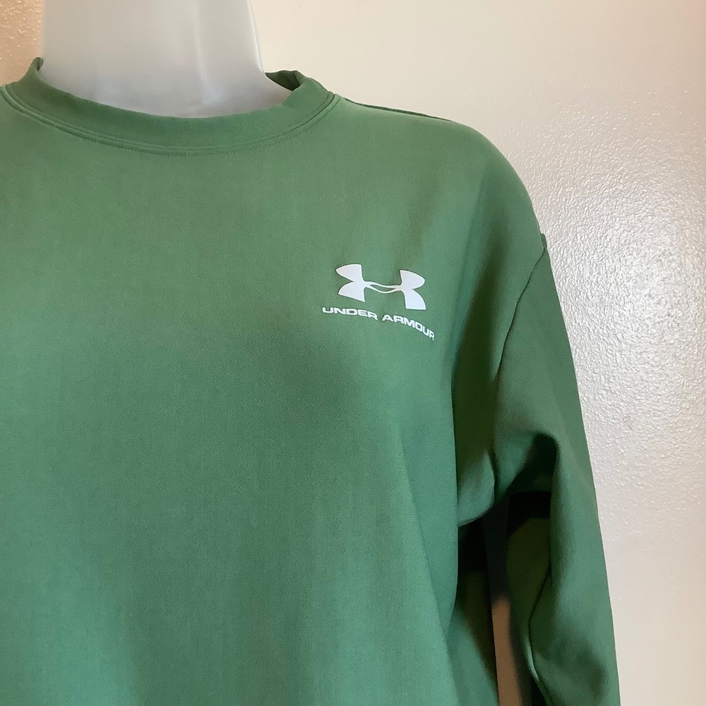 Under Armour ColdGear Compression Shirt Womens XL Green Long Sleeve Athletic Top